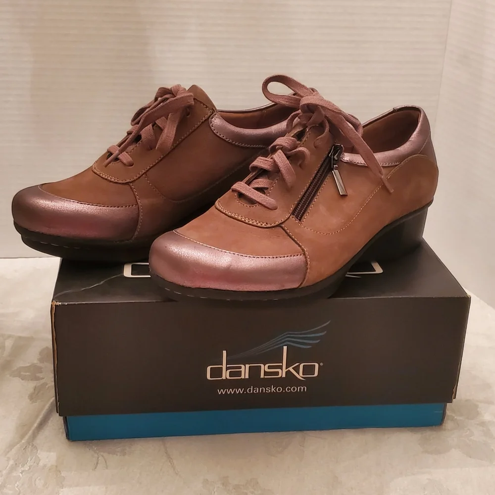 Dansko Loretta Women's Brown Leather Shoes Size 39 NEW - Picture 5 of 8